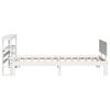 vidaXL Bed Frame with Headboard without Mattress White 90x200 cm