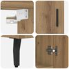 vidaXL Highboard Artisan Oak 69.5 x 34 x 180 cm