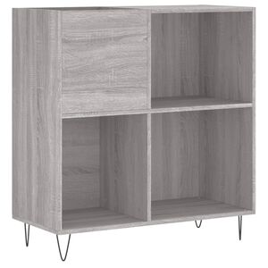 vidaXL Record Cabinet Grey Sonoma 84,5x38x89 cm Engineered Wood