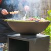 RedFire Garden Barbecue with Wood Storage Onyx 60 cm Black