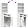 vidaXL Dressing Table Set with Drawer 2 pcs White Engineered Wood