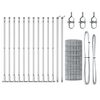 vidaXL Fence with Post Silver 0.6 x 25 m Steel