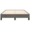vidaXL Bed Frame without Mattress Dark Grey 120x190 cm Small Double Velvet