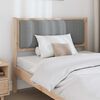 vidaXL Upholstered Headboard Light Grey 100 cm Solid Pine Wood