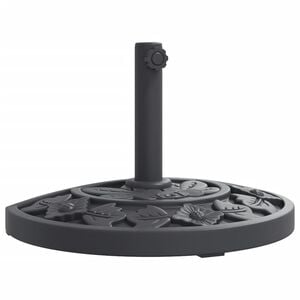 vidaXL Parasol Base for &Oslash;38 / 48 mm Poles 9 kg Half Round