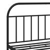 vidaXL Metal Bed Frame without Mattress with Footboard Black 180x200cm