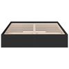 vidaXL Bed Frame with Drawers without Mattress Black 150x200 cm King Size
