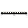 vidaXL Bed Frame without Mattress Black 100x200 cm Solid Wood