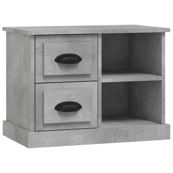 vidaXL Bedside Cabinet Concrete Grey 60x35.5x45 cm