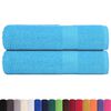 vidaXL Hand Towels "FROGN" 2 pcs Turquoise 50x100 cm 360 gsm