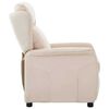 vidaXL Recliner Chair Cream 67.5 x 93.5 x 101.5 cm Fabric