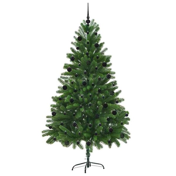 vidaXL Christmas Tree with 300 LEDs with Stand Green 210 cm PE