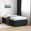 vidaXL Bed Frame with LED without Mattress Black 75x190 cm Small Single