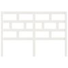 vidaXL Bed Headboard White 146x4x100 cm Solid Wood Pine