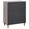 vidaXL Sideboard Grey and Gold 60 x 33 x 75 cm Solid Mango Wood