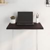 vidaXL Table Top Dark Brown 60x50x2 cm Treated Solid Wood Oak Live Edge