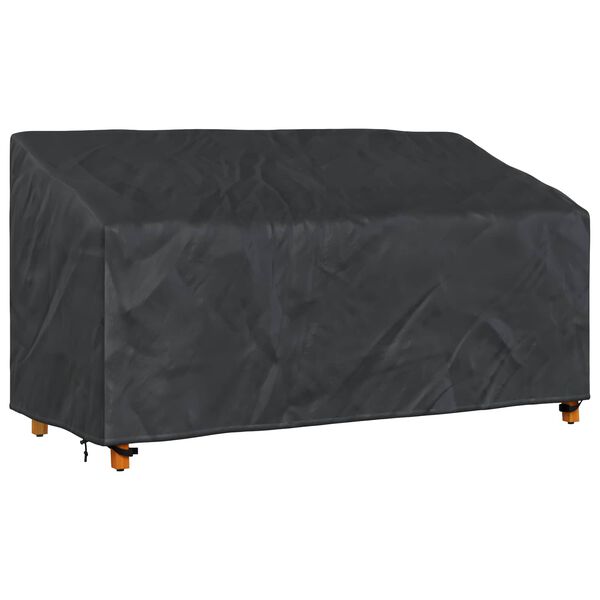 vidaXL Garden Bench Cover Black 175 x 85 x 65 / 94 cm 210D Oxford Fbric