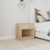 vidaXL Nightstand 2 pcs with Drawer Oak Colour