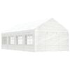 vidaXL Gazebo with Roof White 8.92x4.08x3.22 m Polyethylene