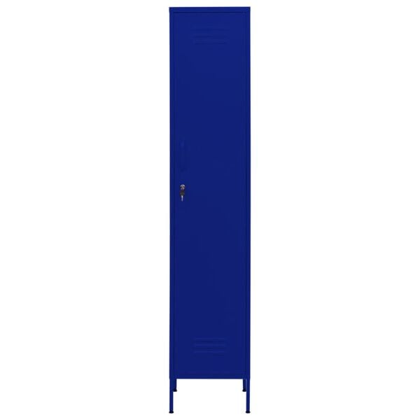 vidaXL Locker Cabinet Navy Blue 35x46x180 cm Steel
