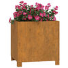 vidaXL Planter with Legs Rusty 42x40x43 cm Corten Steel