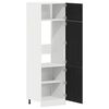 vidaXL Hanging Cabinet Lyon Black Oak 60 x 31 x 207 cm Engineered Wood