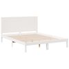 vidaXL Extra Long Bed Frame without Mattress White 160x220 cm Solid Wood