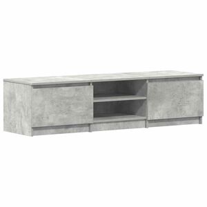 vidaXL TV Cabinet Concrete Grey 140x40x35.5 cm Engineered Wood