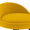 vidaXL Bar Stools 2 pcs Yellow Velvet