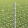 vidaXL Fence Post 5 pcs Silver 60 cm Steel