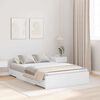 vidaXL Storage Bed Frame White 120 x 190 cm Engineered Wood