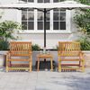 vidaXL Outdoor Dining Set 3 pcs Brown Solid Acacia wood