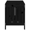 vidaXL Garden Storage Box Black 108x42.5x54 cm Solid Wood Pine