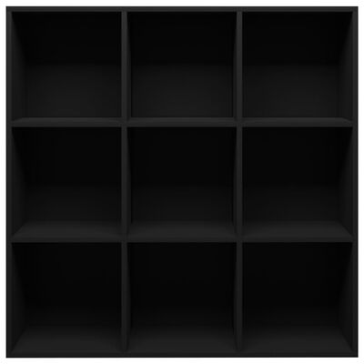 vidaXL Book Cabinet Black 98x29x97.5 cm Engineered Wood