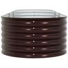 vidaXL Garden Raised Bed Brown 320 x 80 x 44 cm Steel