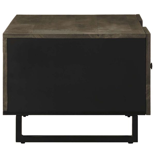 vidaXL Coffee Table Black 100x54x40 cm Solid Wood Mango