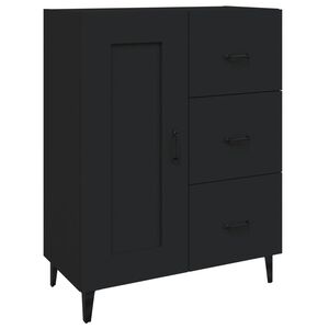 vidaXL Sideboard Black 69,5x34x90 cm Engineered Wood