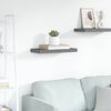 vidaXL Floating Wall Shelf High Gloss Grey 50x23x3.8 cm MDF