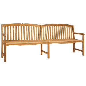 vidaXL Handcarved Rose Bench Natural 150 x 60.5 x 95 cm