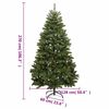 vidaXL Artificial Hinged Christmas Tree 300 LEDs & Ball Set 270 cm