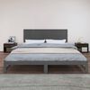 vidaXL Wall Headboard Grey 204x3x60 cm Solid Wood Pine