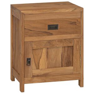 vidaXL Bedside Cabinet Solid Teak 40x30x50 cm