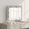 vidaXL Vanity Mirror Rectangular Concrete Grey 60 x 55 x 18 cm