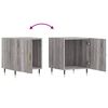 vidaXL Bedside Cabinets 2 pcs Grey Sonoma 40x40x50 cm Engineered Wood