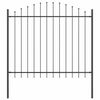 vidaXL Garden Fence 5 pcs Grey 170 x 165 cm Powder-Coated Steel
