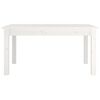 vidaXL Coffee Table White 80x50x40 cm Solid Wood Pine