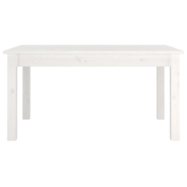 vidaXL Coffee Table White 80x50x40 cm Solid Wood Pine