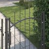vidaXL Garden Gate with Lock Grey 150 x 100 cm Steel