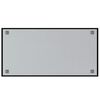 vidaXL Wall-mounted Magnetic Board Black 100x50 cm Tempered Glass
