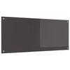 vidaXL Kitchen Backsplash Dark Grey 120 x 50 cm Tempered Glass